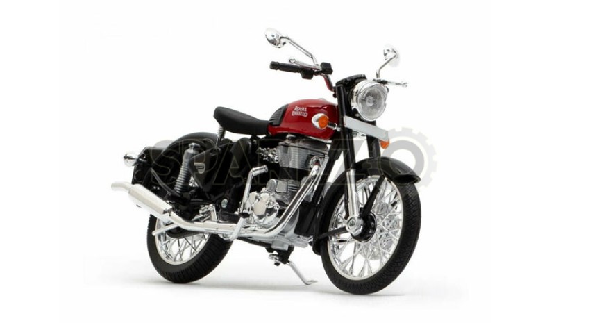 Royal Enfield Classic 350 1 12 Scale Model Redditch Red